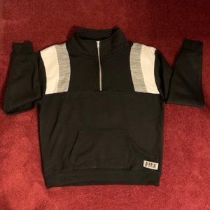 Victoria Secret PINK 1/4 zip crewneck sweatshirt size S